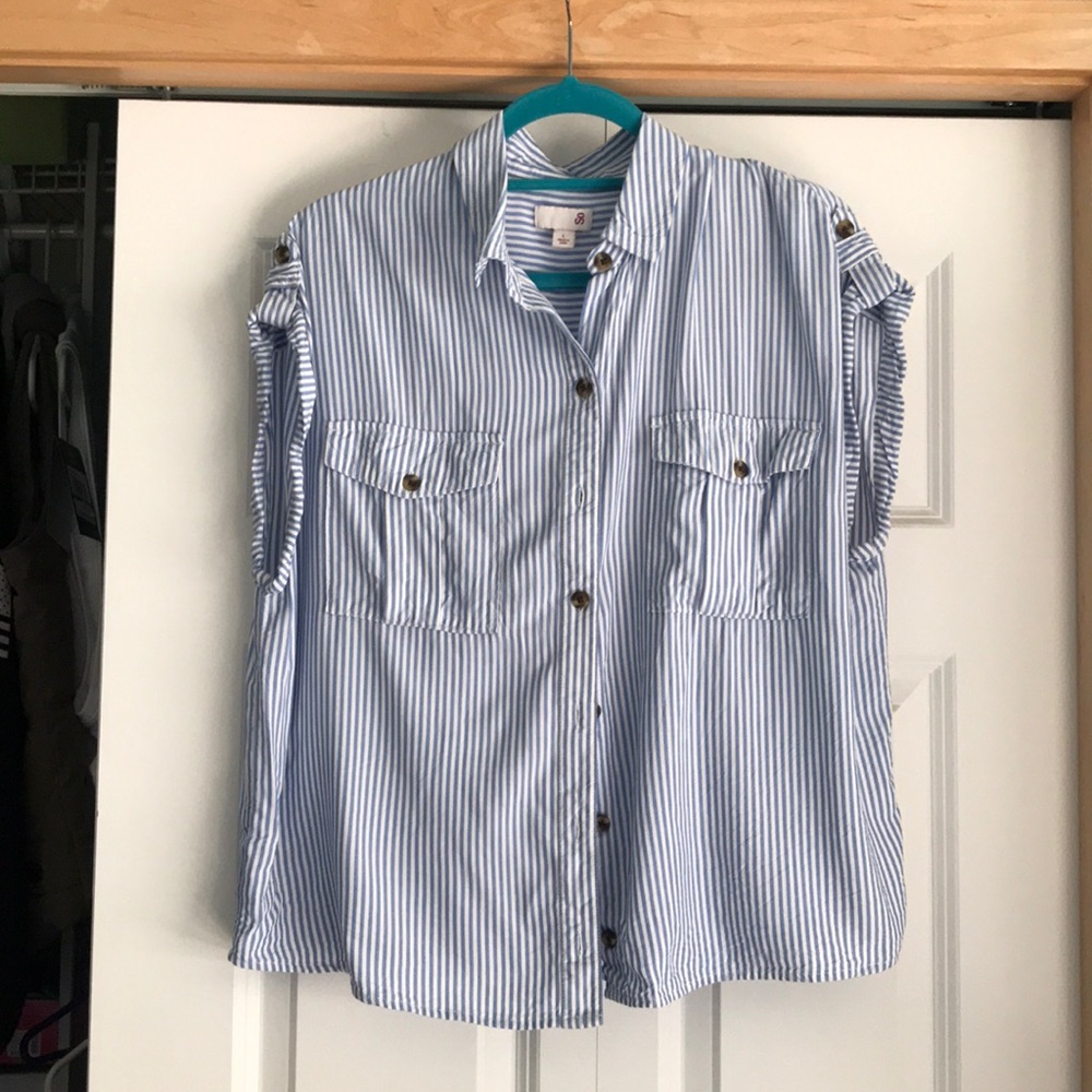 Button up tank top